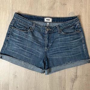 PAIGE Jimmy Jimmy Denim Shorts Size 30